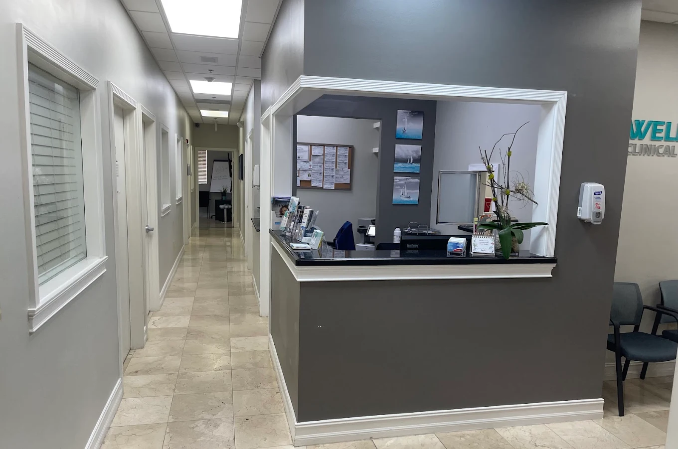 Organized, welcoming reception
